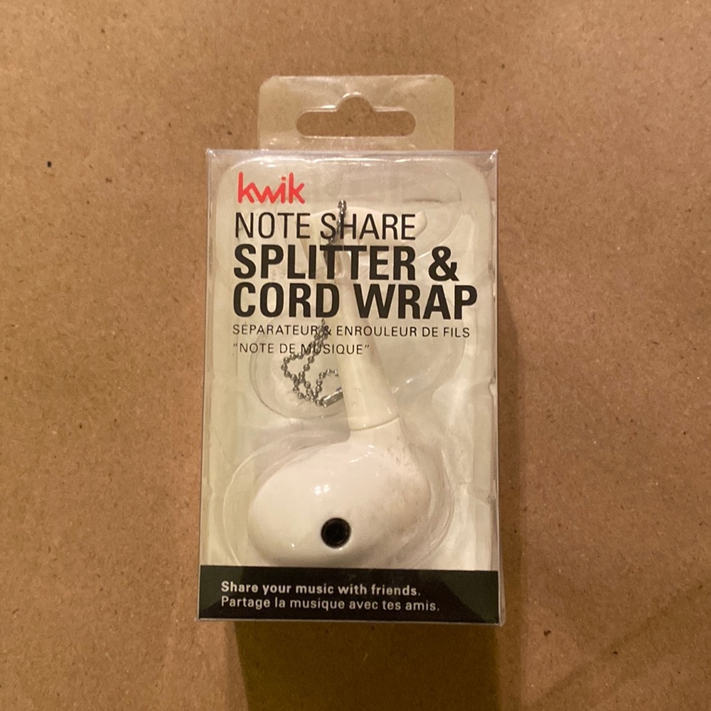 Kwik Note Share Splitter & Cord Wrap